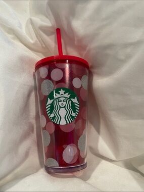 Starbucks 2019 Holiday Polka Dot Tumbler 16oz SC1